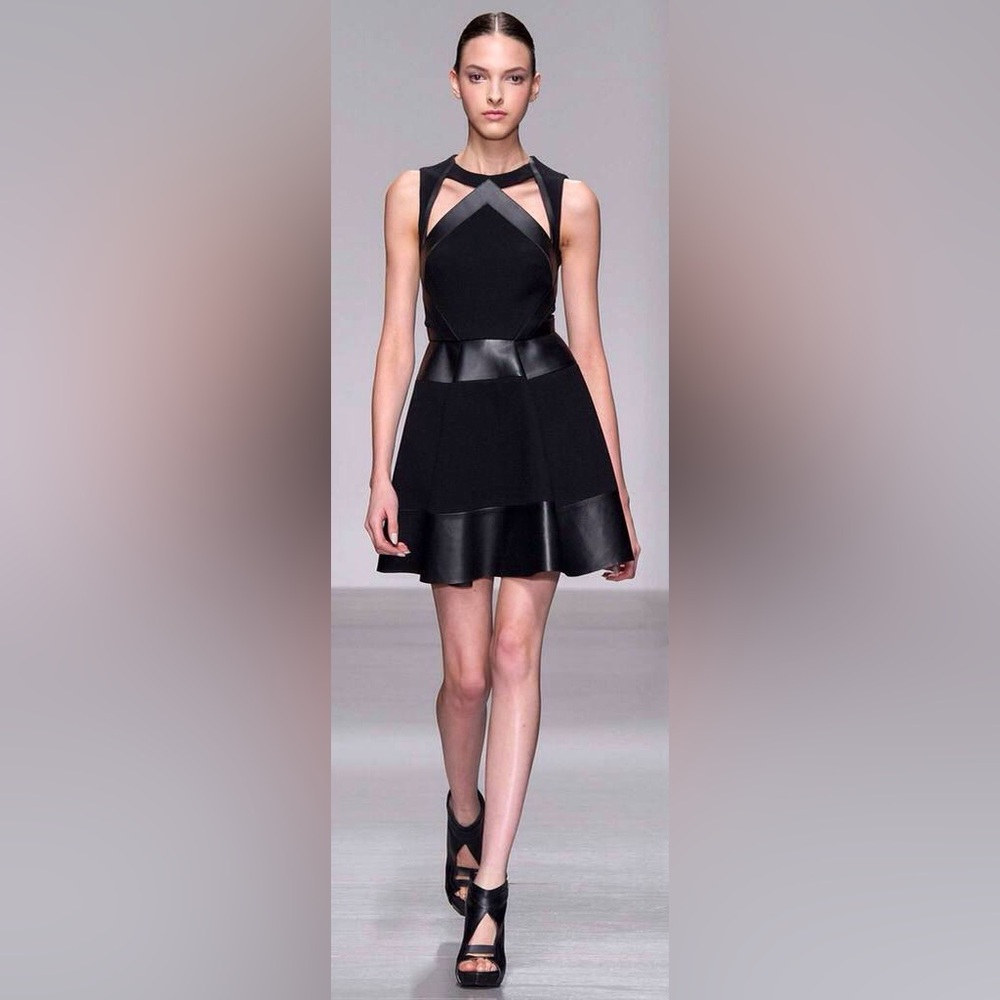 DAVID KOMA Runway A-Line Scoop Mini Dress | Dangerous Minds | *RARE*